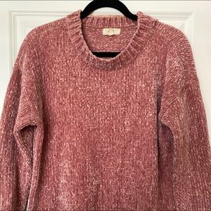 pink velvet knit